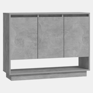 Aparador - Bufete - Móvei de apoio 97x31x75 cm contraplacado cinzento-cimento pt2855