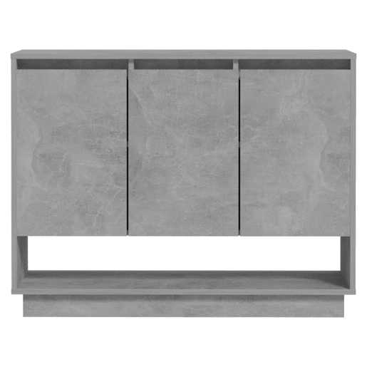 Aparador - Bufete - Móvei de apoio 97x31x75 cm contraplacado cinzento-cimento pt2855
