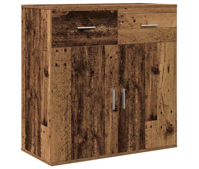 Aparador - mueble de almacenamiento madera vieja 78 x 38 x 80 cm madera de ingeniería es4722