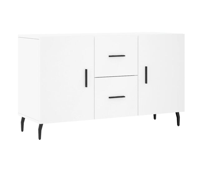 Aparador - mueble de almacenamiento de madera de ingeniería blanco 100x36x60 cm es3134