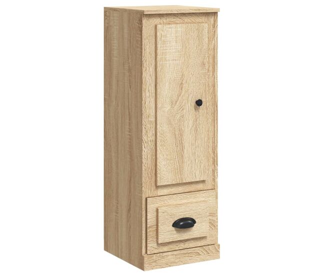 Aparador alto - mueble de almacenamiento madera contrachapada roble sonoma 36x35,5x103,5cm es1202