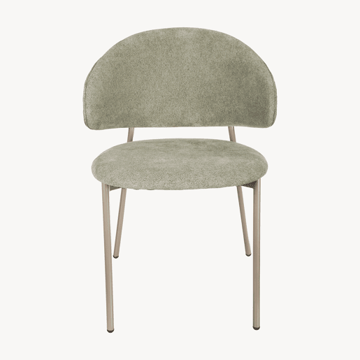 Conjunto de 4 cadeiras de jantar Lipis estofadas metal têxtil Verde en.casa Conjunto de 4 cadeiras de jantar Lipis estofadas metal têxtil Verde en.casa