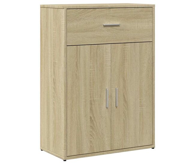 Aparador - mueble de almacenamiento madera de ingeniería roble sonoma 60x30x84 cm es4584