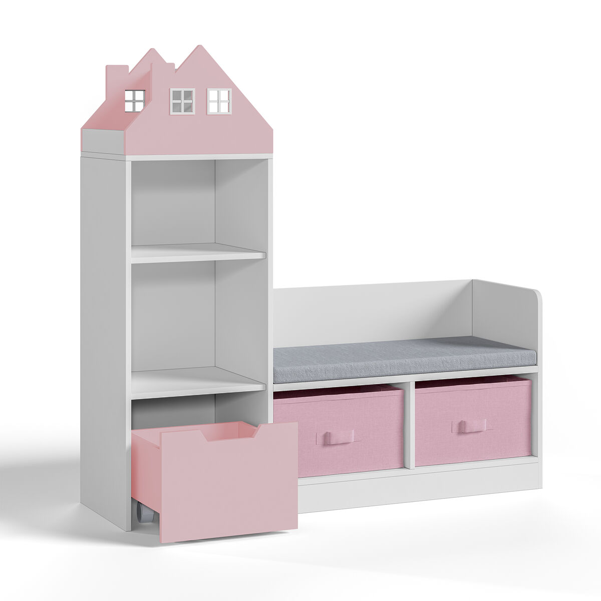 Estantería infantil Vipsali en forma de casa [en.casa] 98