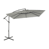 3x3m guarda-sol quadrado offset, Hardelot, Verde caqui, 300x295x250 cm