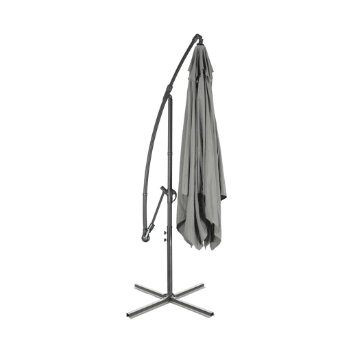 3x3m guarda-sol quadrado offset, Hardelot, Verde caqui, 300x295x250 cm