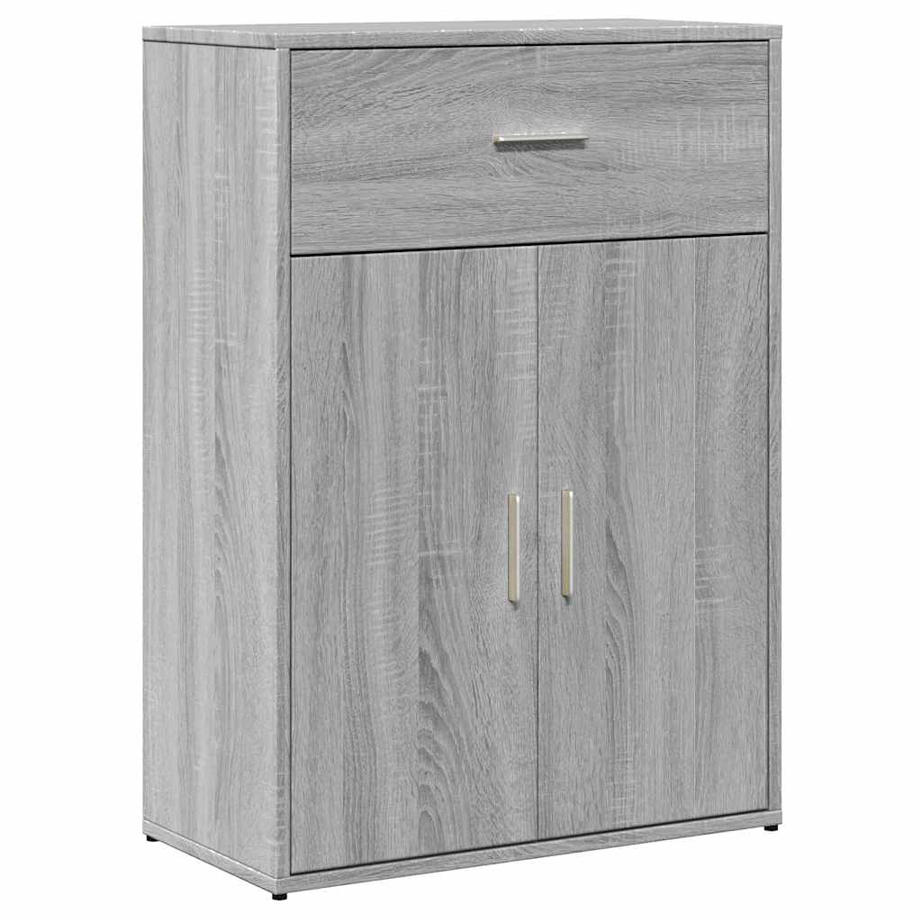 Aparador - Mueble de almacenamiento 60 Roble/ Gris