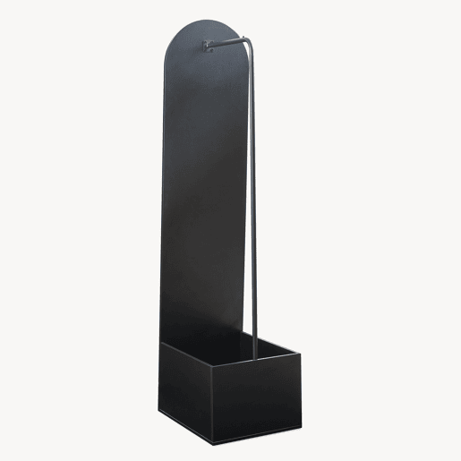 Espelho de corpo inteiro Kuonta com suporte 165x40x51cm Preto en.casa