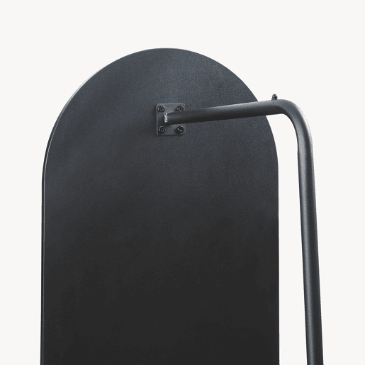 Espelho de corpo inteiro Kuonta com suporte 165x40x51cm Preto en.casa