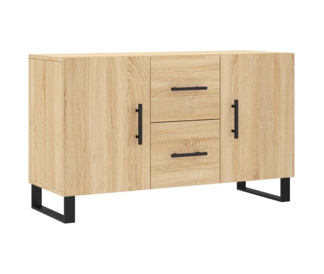 Aparador - mueble de almacenamiento de madera de ingeniería roble sonoma 100x36x60 cm es3720