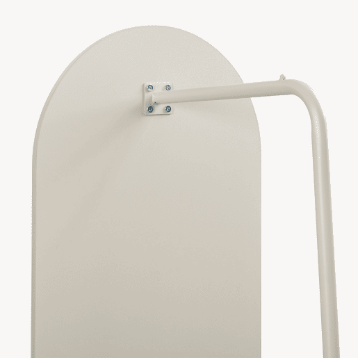 Espelho de corpo inteiro Kuonta com suporte 165x40x51cm Areia en.casa