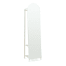 Espelho de corpo inteiro 2 em 1 Frenraby com prateleiras 165x40x35 cm - Areia en.casa