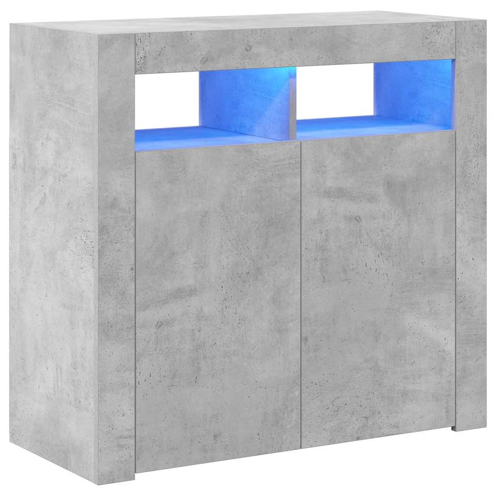 Aparador - Mueble de almacenamiento 80 Gris