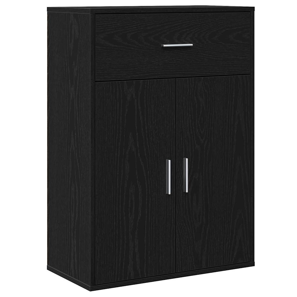 Aparador - Mueble de almacenamiento 60 Negro/ Madera