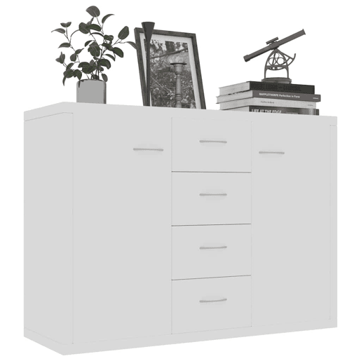 Aparador - Bufete - Móvei de apoio 88x30x65 cm contraplacado branco pt2528