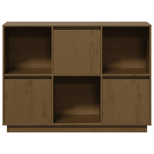 Aparador - Bufete - Móvei de apoioe 110,5x35x80 cm pinho maciço castanho mel pt3983
