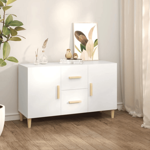 Aparador - Bufete - Móvei de apoio 100x36x60 cm derivados de madeira branco pt3126