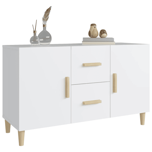 Aparador - Bufete - Móvei de apoio 100x36x60 cm derivados de madeira branco pt3126