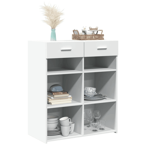 Aparador - Bufete - Móvei de apoio 80x42,5x93 cm derivados de madeira branco pt4405