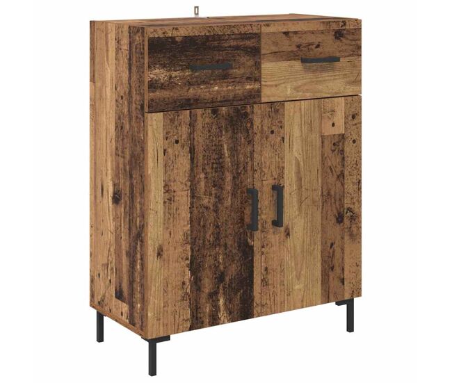 Aparador - mueble de almacenamiento madera vieja 69,5 x 34 x 90 cm madera de ingeniería es4718