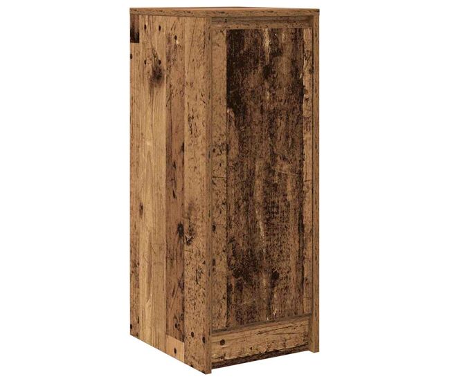 Aparador - mueble de almacenamiento de madera de ingeniería envejecida 29,5x34x76 cm es3237
