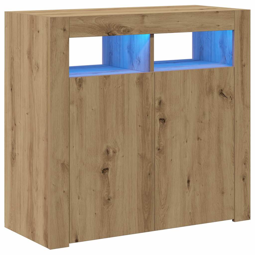 Aparador - Mueble de almacenamiento 80 Roble Artisan