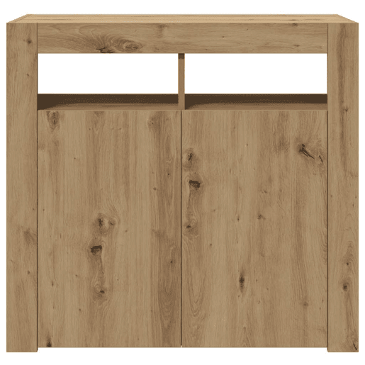 Aparador - Bufete - Móvei de apoio com LED 80x35x75 cm deriv. madeira carvalho artisiano pt4213