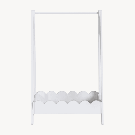Bengaleiro de criança Vestnes MDF 99x66x38 cm Branco en.casa
