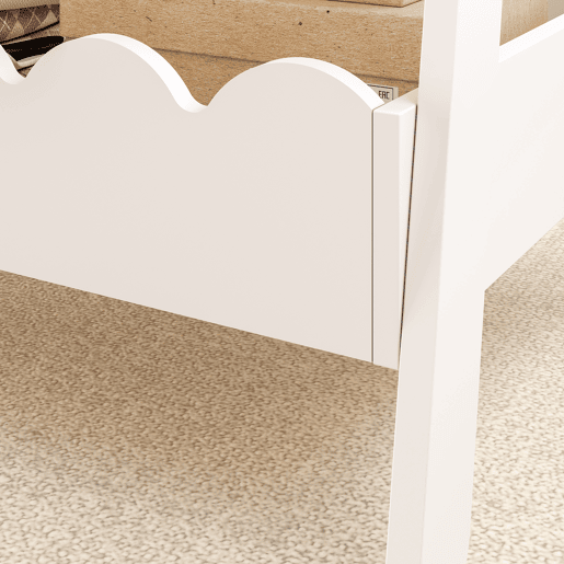 Bengaleiro de criança Vestnes MDF 99x66x38 cm Branco en.casa