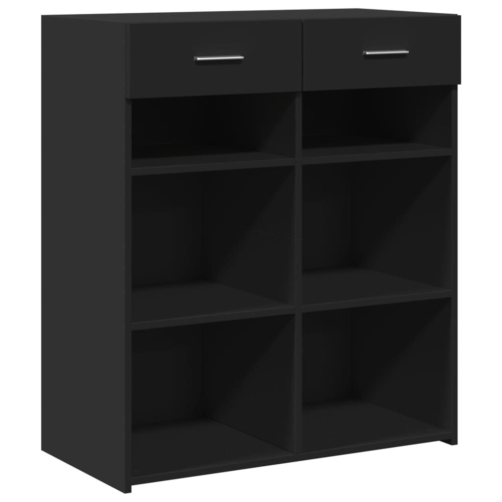 Aparador - Mueble de almacenamiento 80 Negro