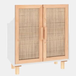 Aparador - Bufete - Móvei de apoio 60x30x70 cm madeira pinho maciçavime natural branco pt1670
