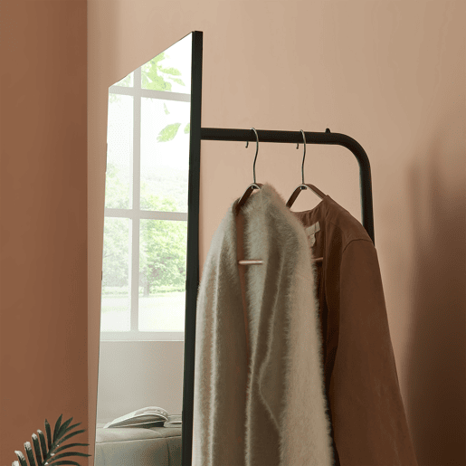 Espelho de corpo inteiro Saden com suporte 165x40x51cm Preto en.casa