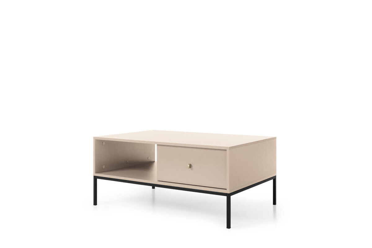 Mesa de centro mono 104x68x46 beige