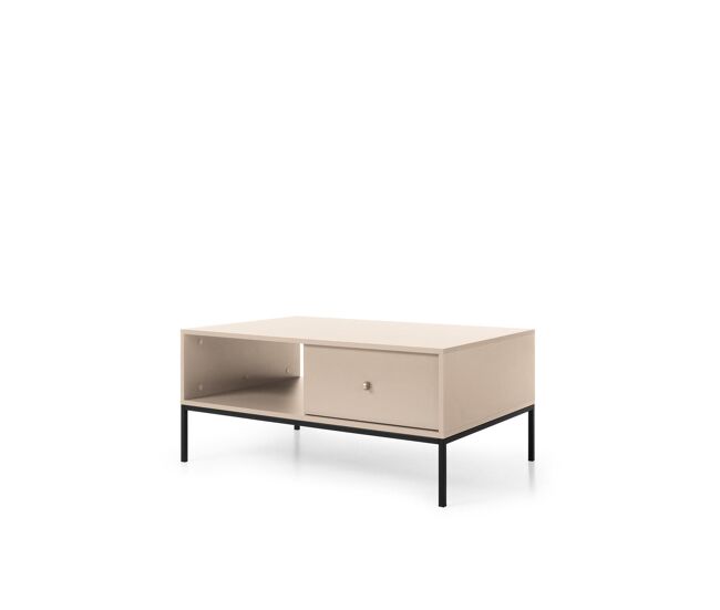 Mesa de centro mono 104x68x46 beige