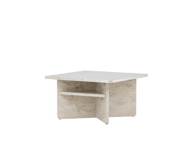 Mesa de centro alesund 75x75x42 beige