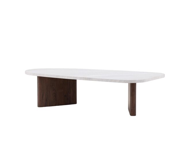 Mesa de centro GRONVIK 65x130x32 Marrón