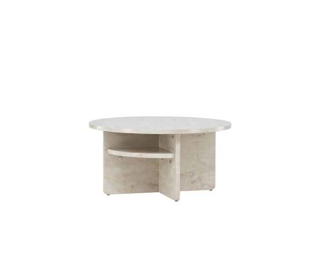 Mesa de centro alesund 85x85x42 beige