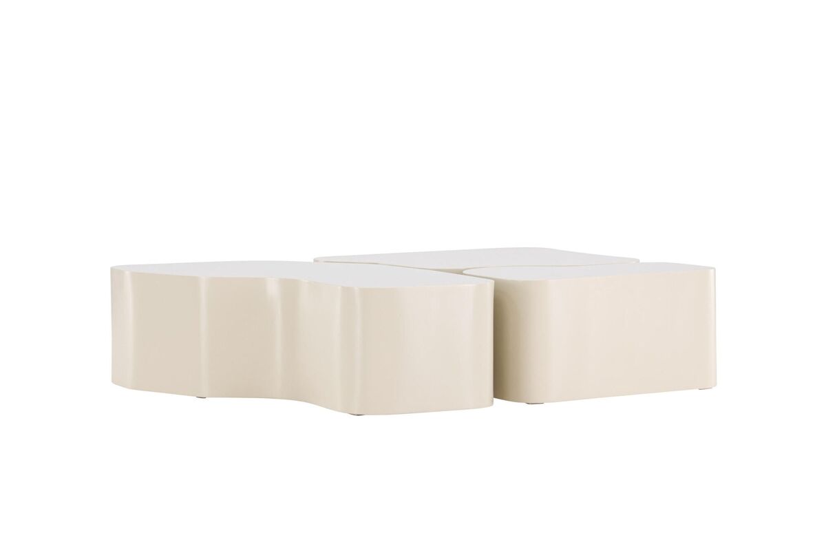 Mesa de centro nordland 105x105x30 beige