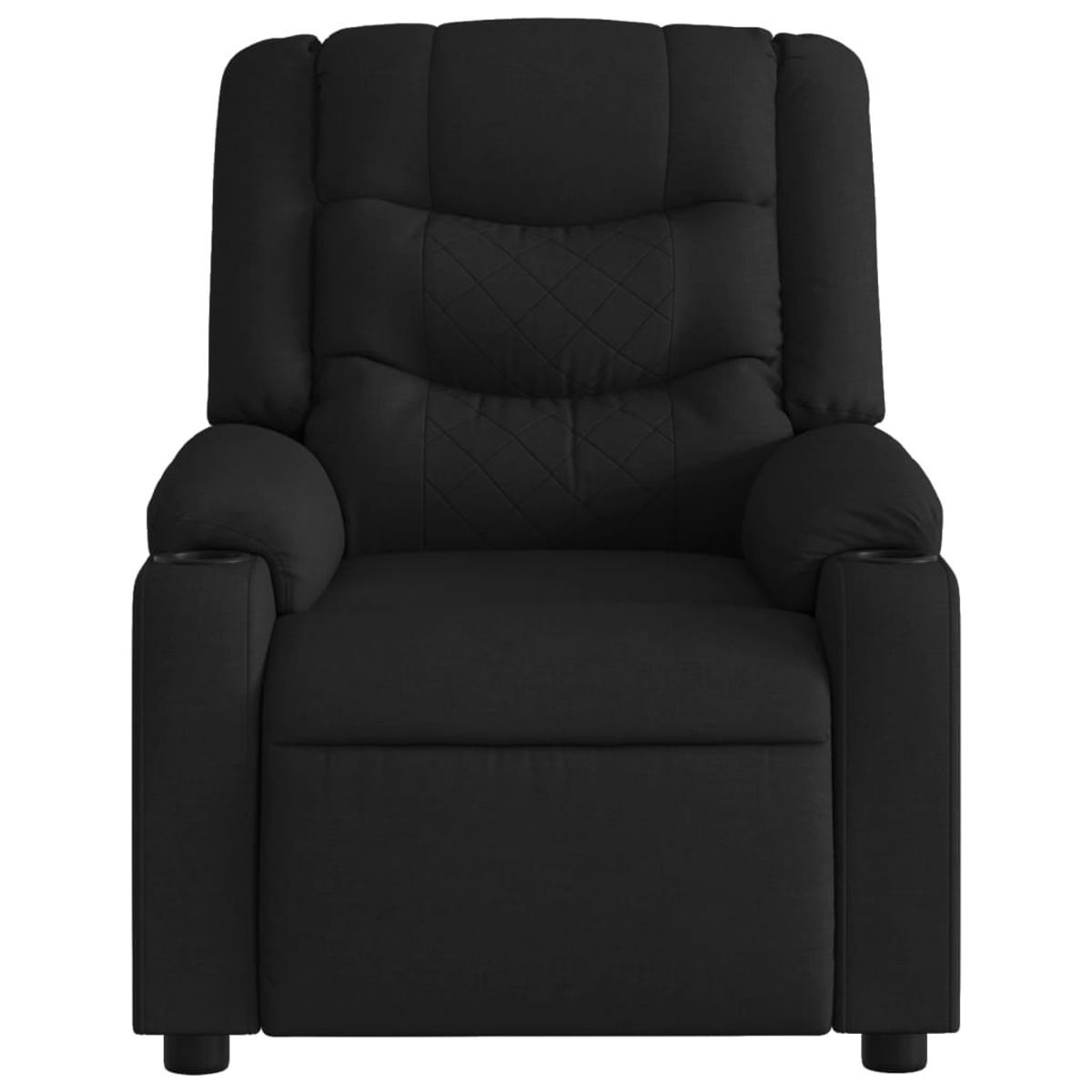 Sillón de masaje mostera reclinable 6 puntos de masaje negro 99x75,5x93 cm