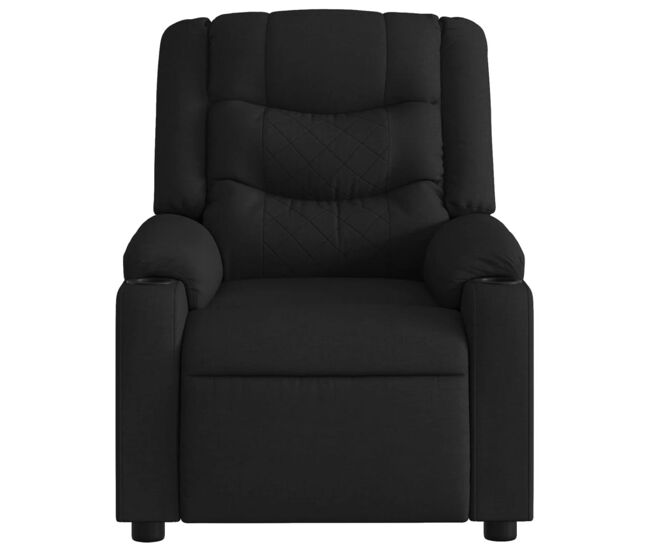 Sillón de masaje mostera reclinable 6 puntos de masaje negro 99x75,5x93 cm