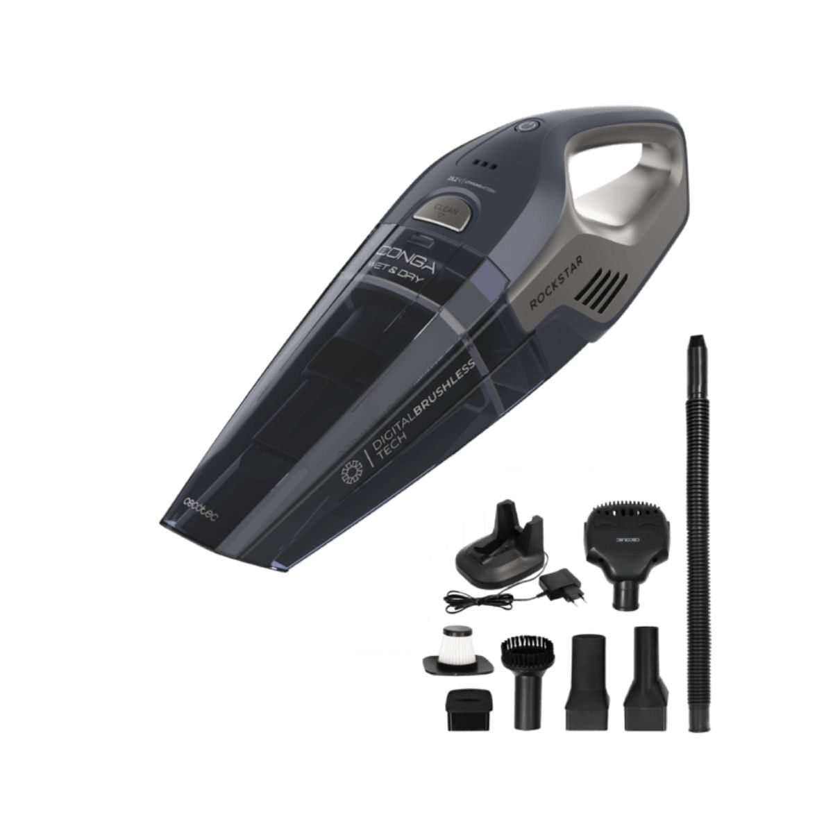 Aspirador de mano Cecotec Conga Rockstar 252V Animal Hand