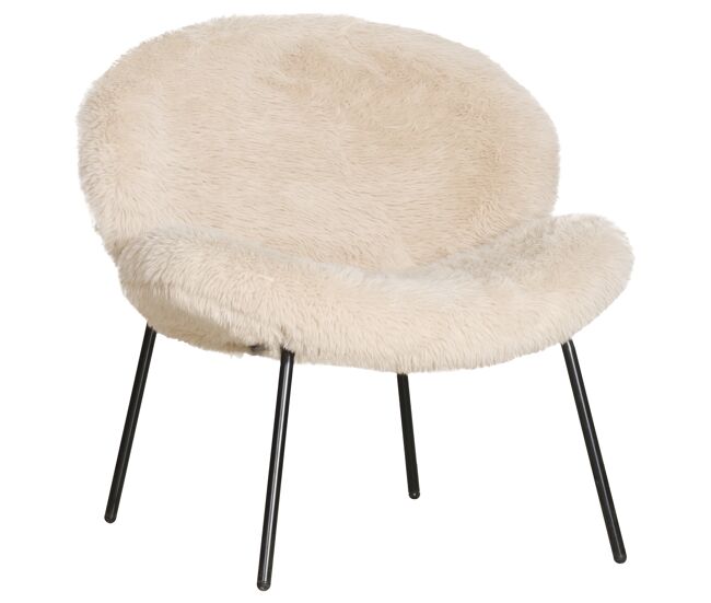 Sillón de borreguito beige sacha