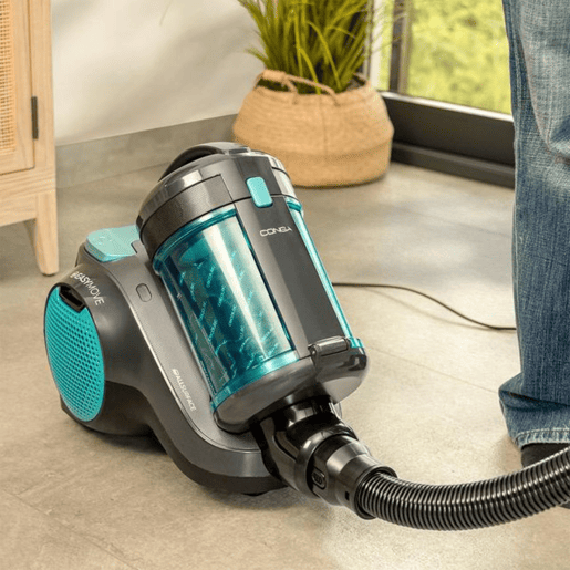 Cecotec Aspirador de pó Conga Rockstar Cyclonic Powerbag 900, com potente sucção de 175 AW e 20 kPa, capacidade de 2 litros.