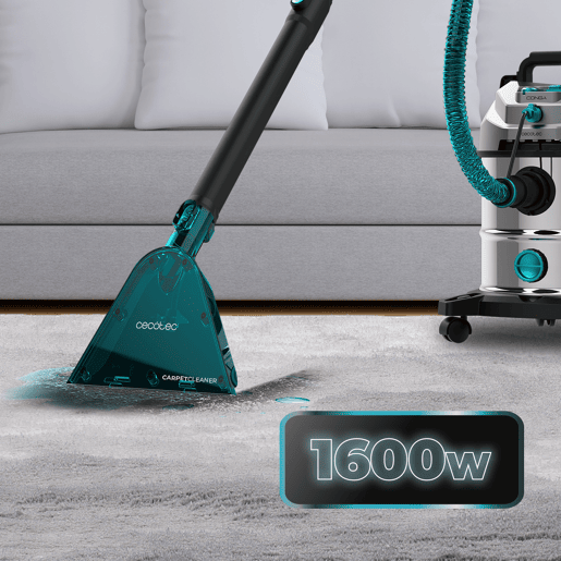 Cecotec Aspirador de Sólidos, Líquidos, Estofos e Tapetes com Fio Conga CarpetClean 20000 Pro Ultra. 1600W, 21kPa Cecotec Aspirador de Sólidos, Líquidos, Estofos e Tapetes com Fio Conga CarpetClean 20000 Pro Ultra. 1600W, 21kPa