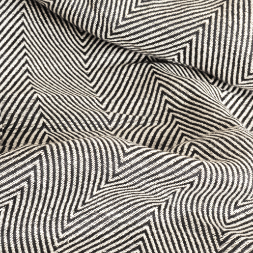 Manta xadrez preta 100% algodão com franjas 130x170cm ZIGGY Manta xadrez preta 100% algodão com franjas 130x170cm ZIGGY