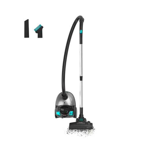 Aspirador de Trenó com Saco 2L Cecotec Conga Powerbag 2000 Compact Plus. 800W, Filtragem de Alta Eficiência, Tubo Telescópico