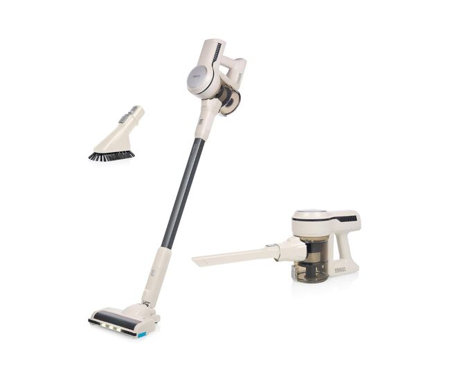 Aspirador escoba princess 339380 140w 2 en 1 recargable blanco