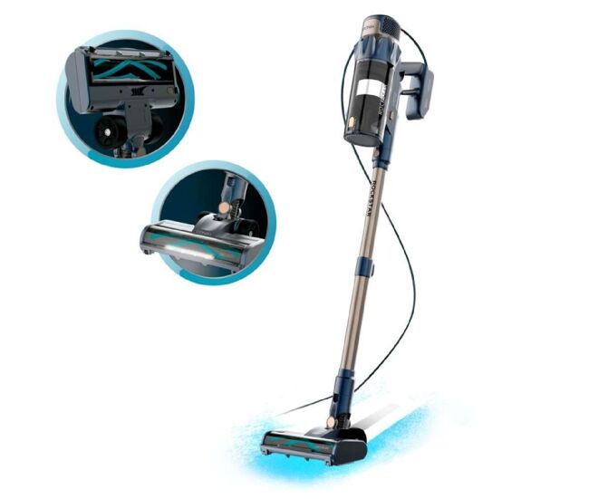 Cecotec aspiradora escoba con cable conga rockstar 800 powerhead titán. 600w, poder de succión de 15kpa, depósito de 700ml