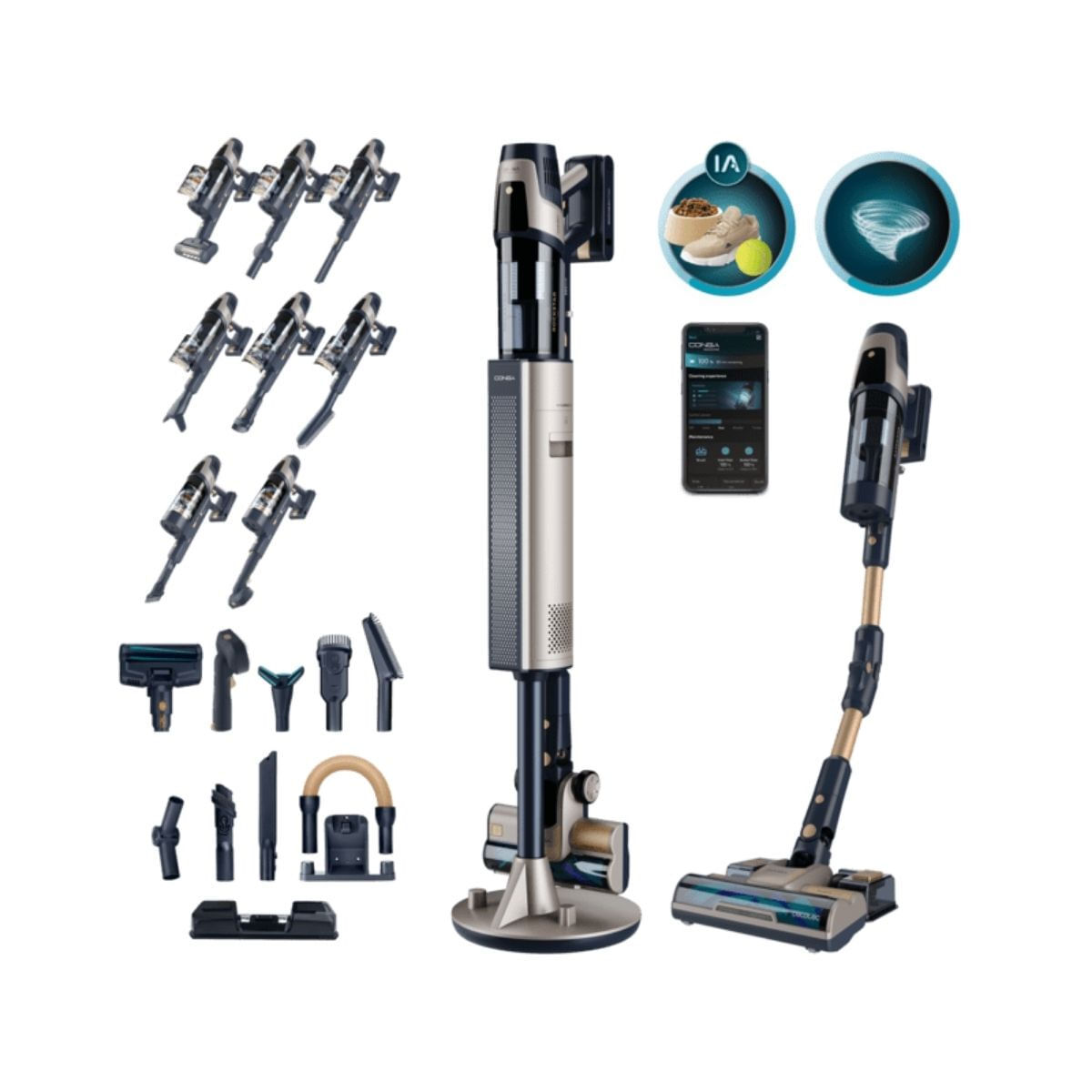 Aspirador escoba Cecotec RZ90 AI AquaPet Fle Connected 850W