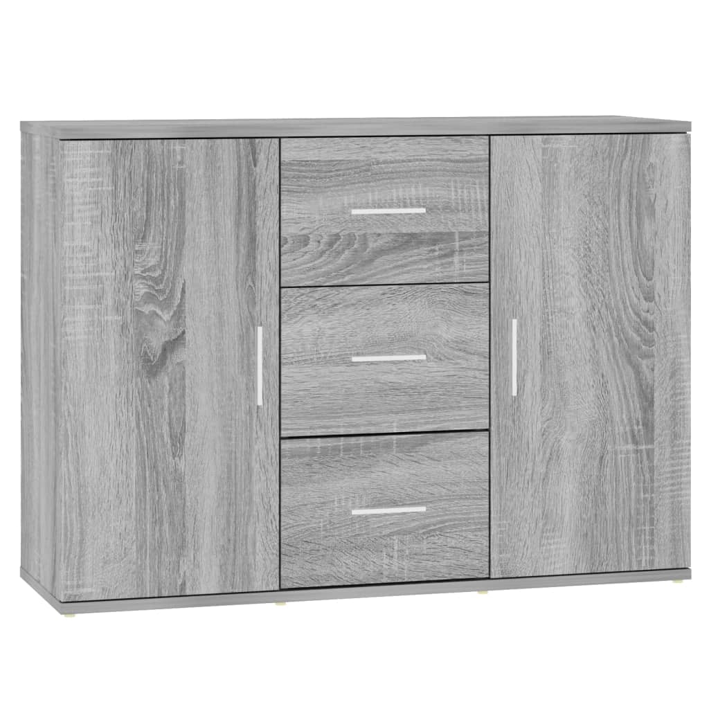 Aparador - Mueble de almacenamiento 91 Roble/ Gris